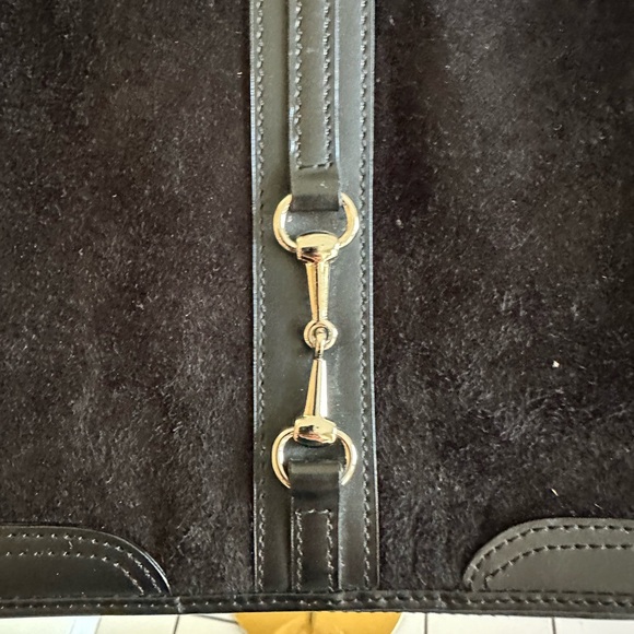 Ann Taylor Loft Black Faux Suede Bag - Picture 6 of 10